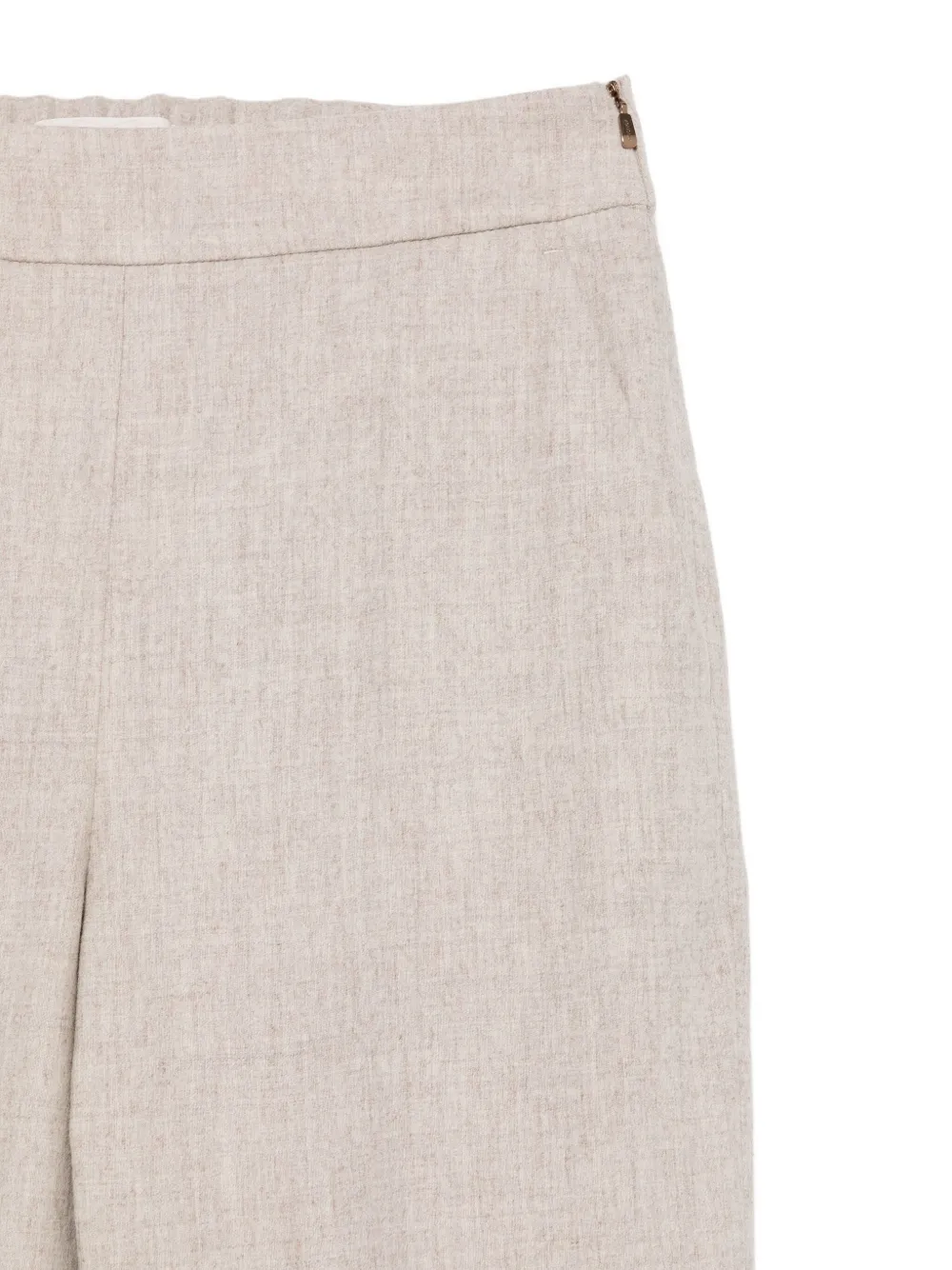 Agnona Pull-on Raw-cut Trousers In Neutral