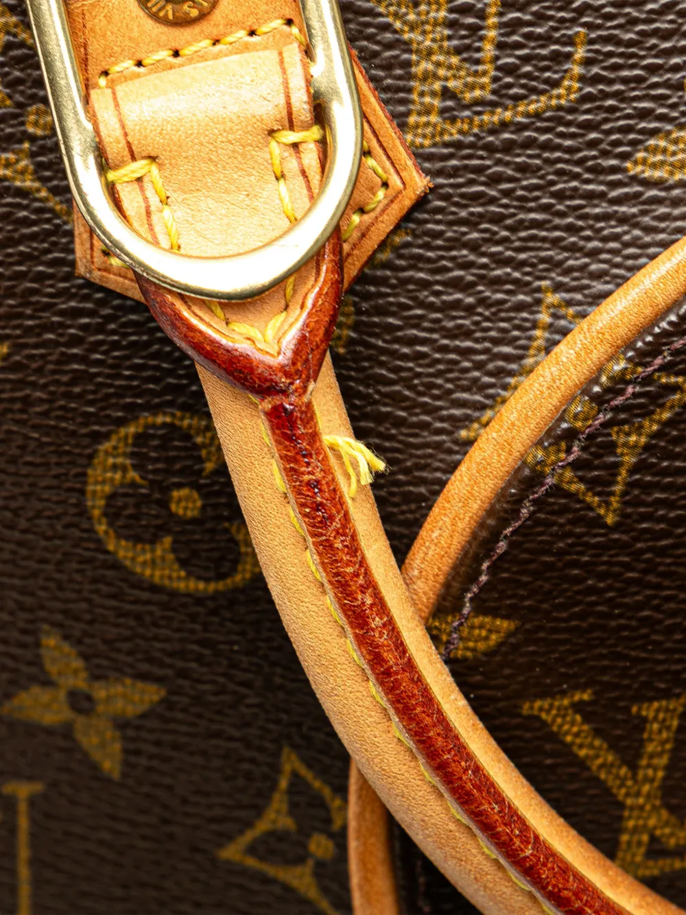 Pre-owned Louis Vuitton 2002 Monogram Ellipse Pm Handbag In Brown