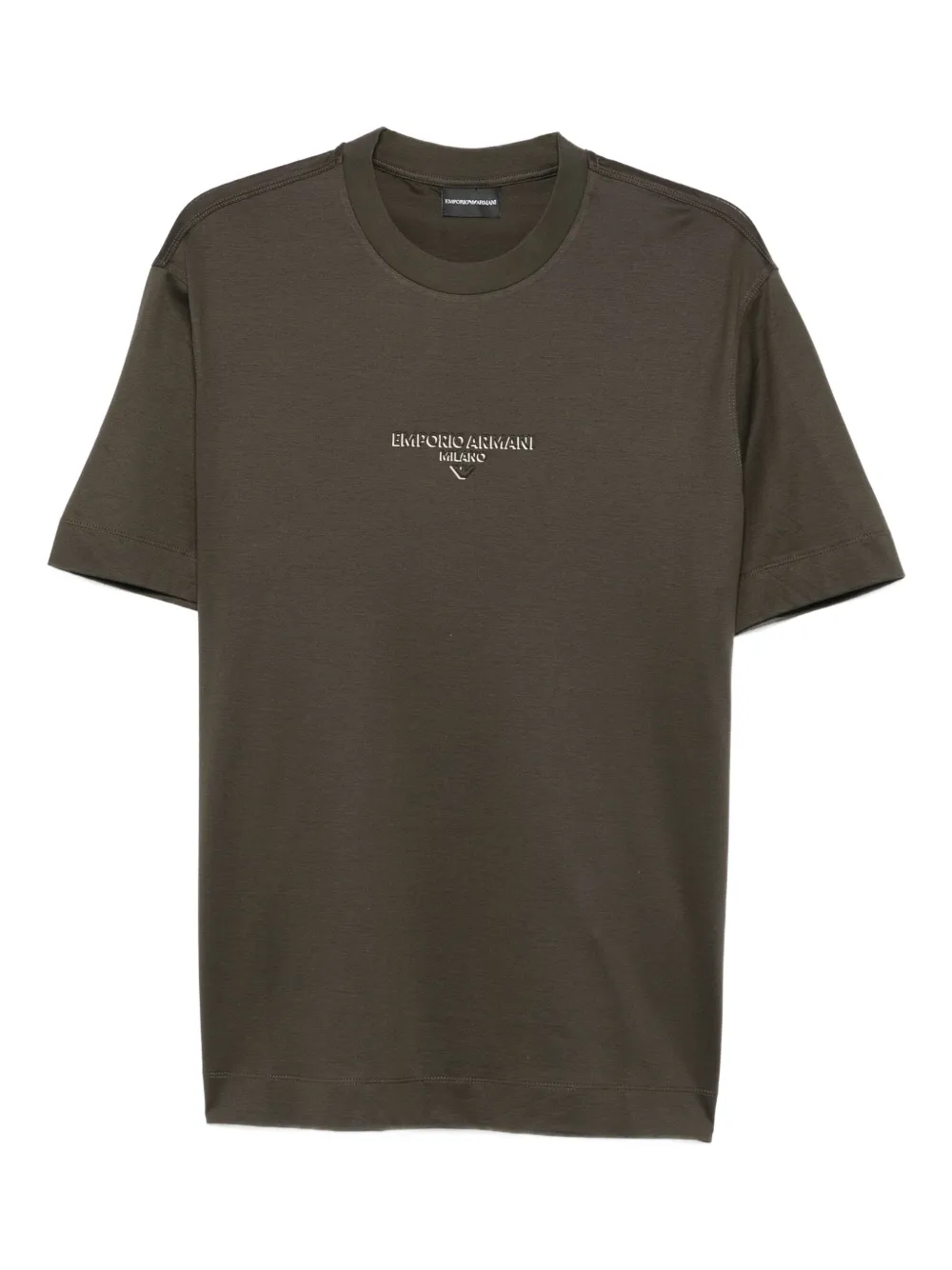 Emporio Armani logo-print cotton T-shirt | Green | Image 1