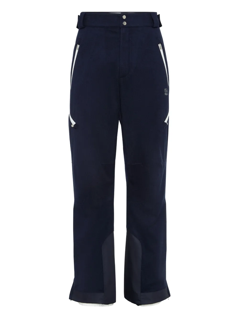 Brunello Cucinelli Mountain padding contrast side-zip trousers | Blue | Image 1