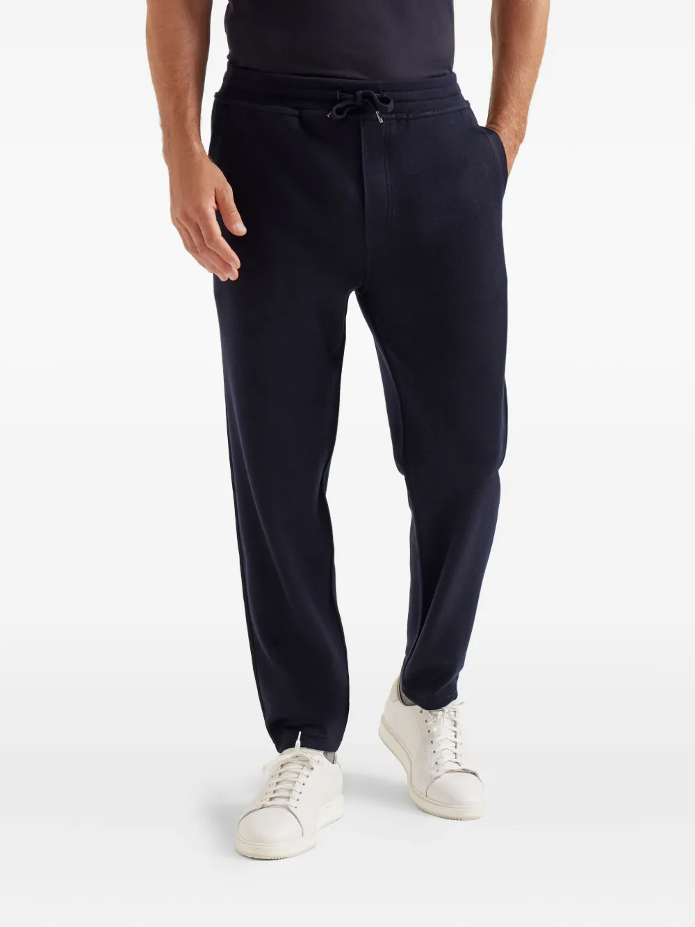 Brunello Cucinelli Drawstring-cuffed Track Pants In Blue