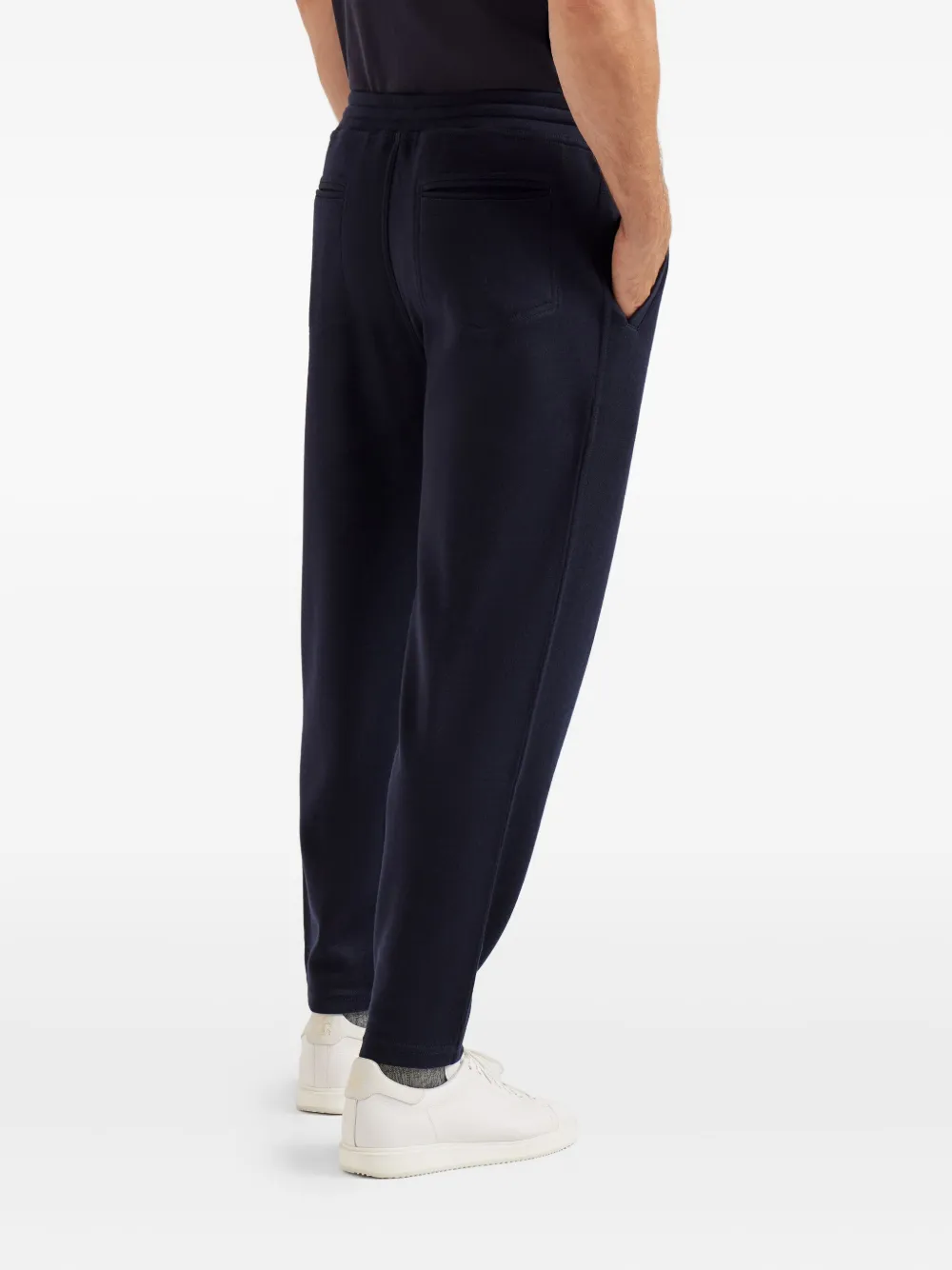 Brunello Cucinelli Drawstring-cuffed Track Pants In Blue