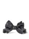 Brunello Cucinelli silk-cotton blend bow tie - Grey