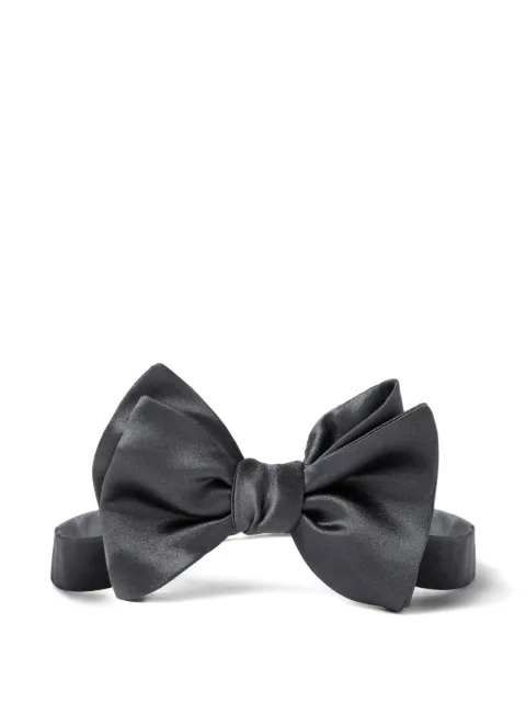 Brunello Cucinelli silk-cotton blend bow tie