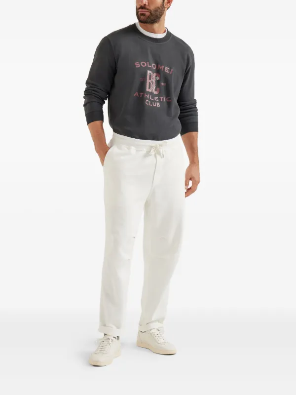Brunello Cucinelli Solomei Athletic-Club Print Sweatshirt