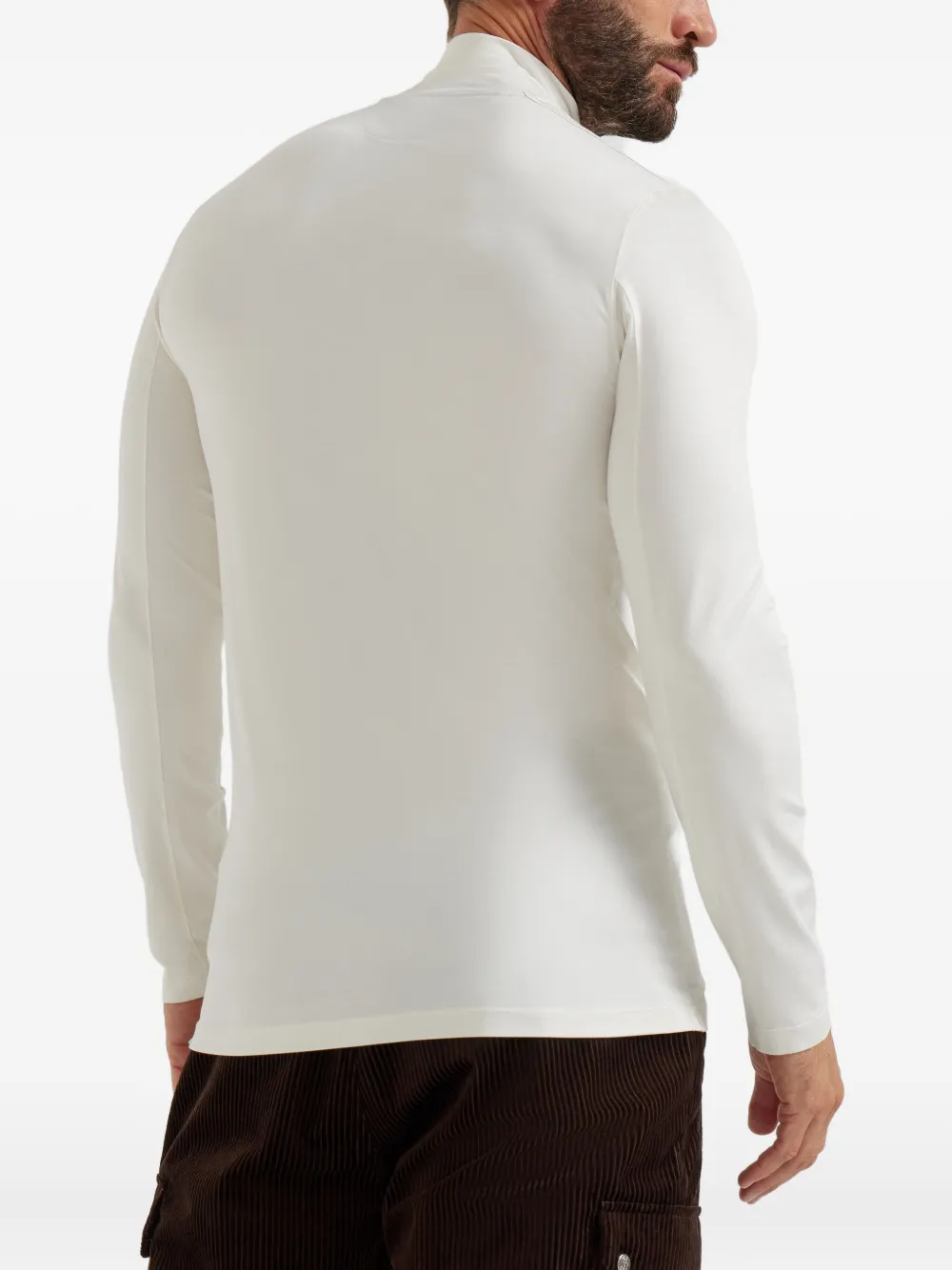 Brunello Cucinelli T-shirt met col en logo Wit