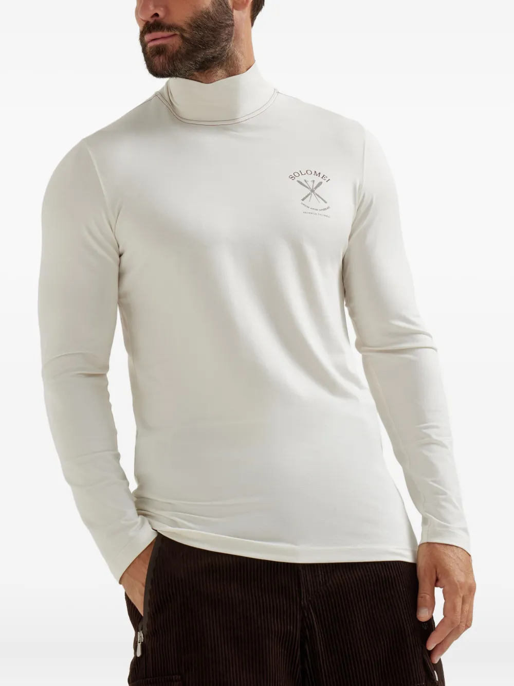 Brunello Cucinelli タートルネック Tシャツ | ホワイト | Image 1