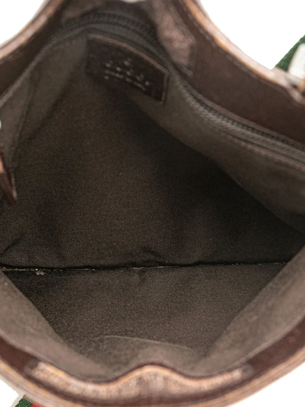Pre-owned Gucci 2000-2015 Gg Canvas Web Crossbody Bag In Brown