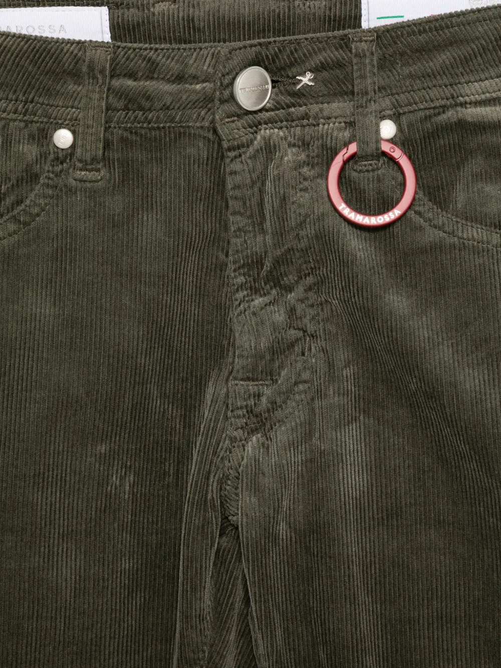 Sartoria Tramarossa Ribfluwelen broek Groen