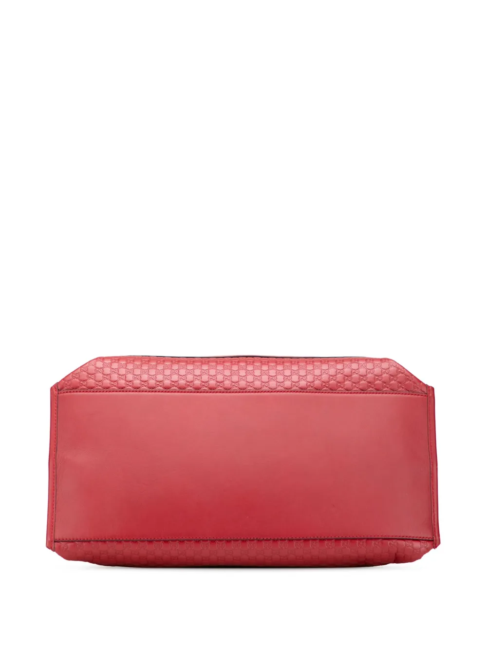 Pre-owned Gucci 2000-2015 Large Microssima Satchel In Red