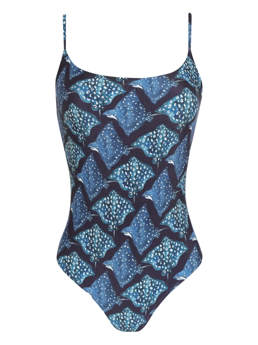 Lygia & Nanny Badpak met print Blauw