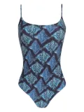 Lygia & Nanny stingray-print swimsuit - Blue
