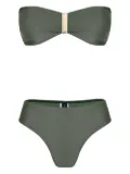 Lygia & Nanny bandeau-style bikini - Green