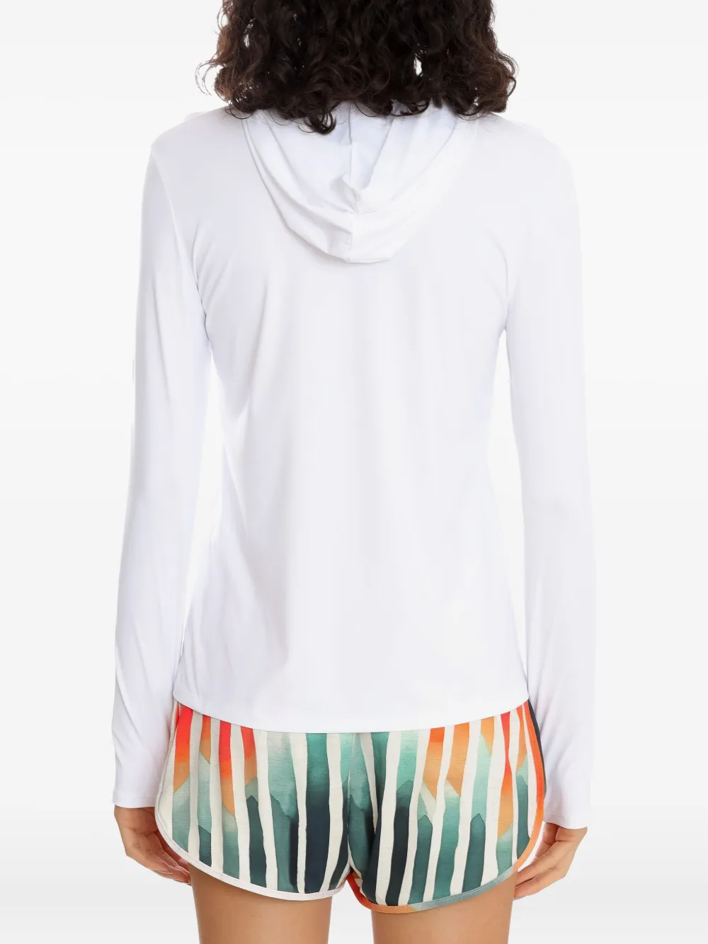 Lygia & Nanny Hoodie met duimgaten Wit