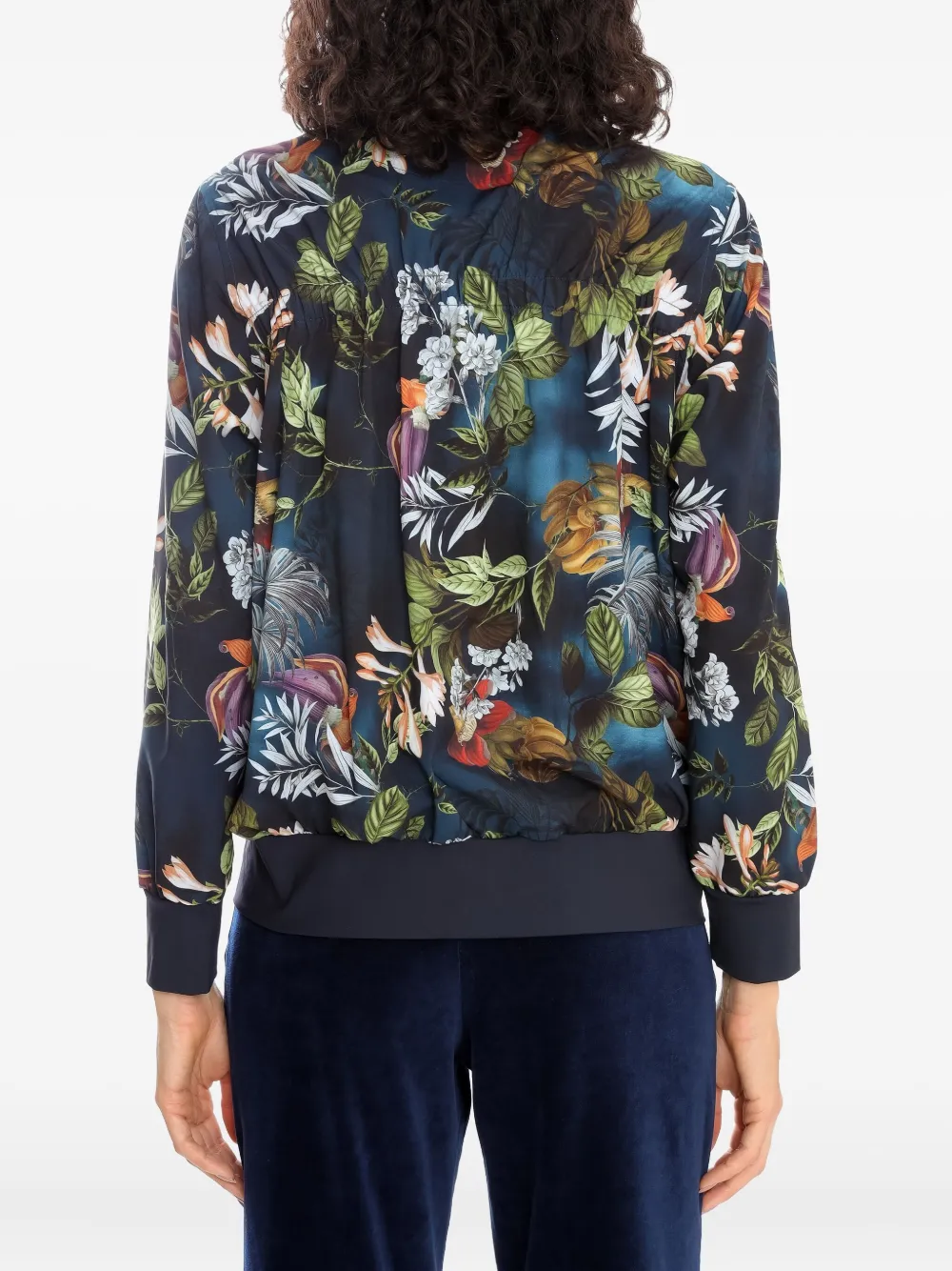 Lygia & Nanny Jack met bloemenprint en rits Blauw