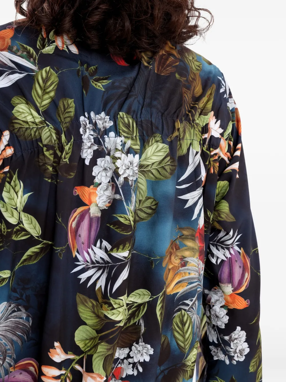 Lygia & Nanny Jack met bloemenprint en rits Blauw