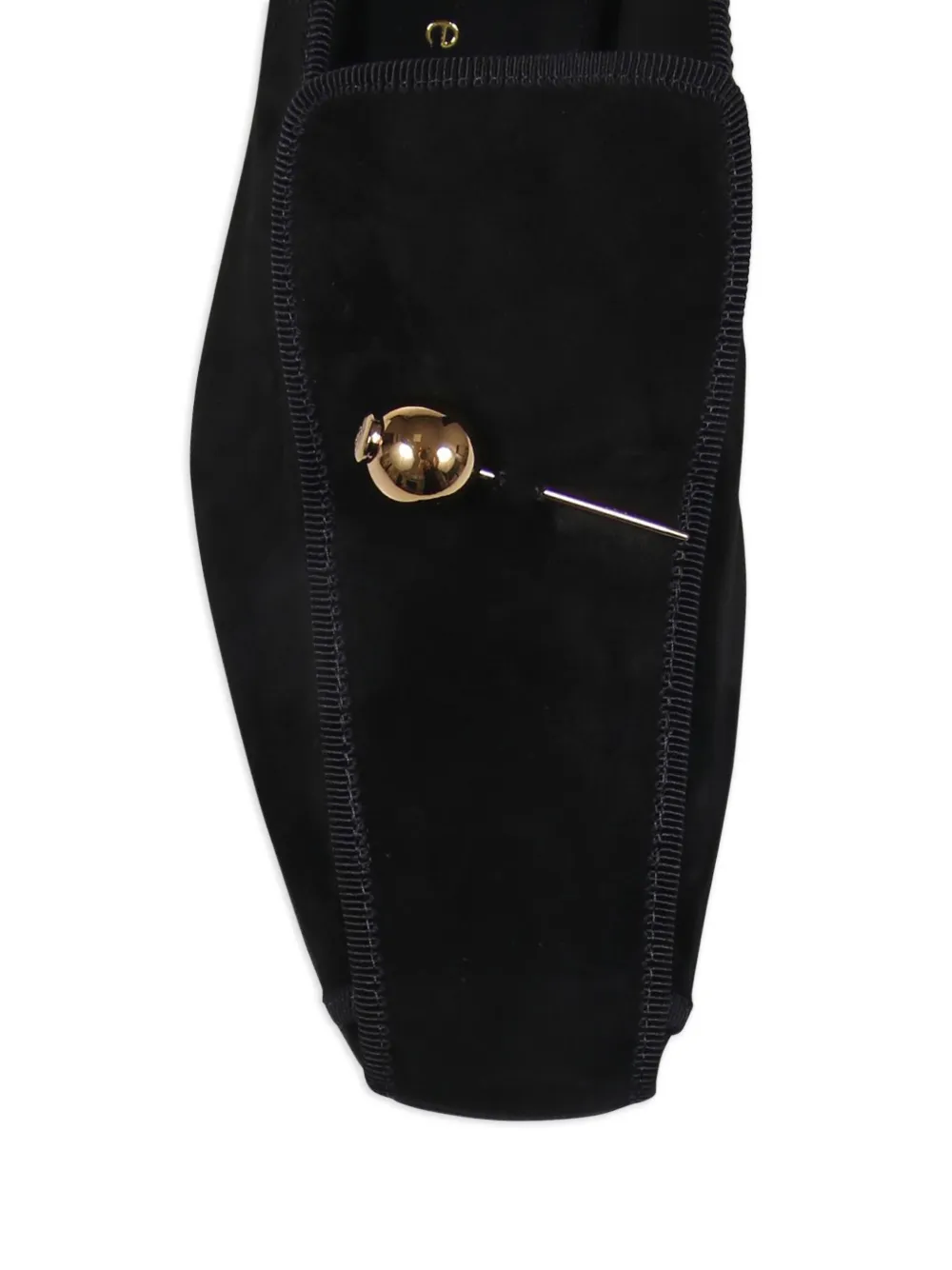 Herbert Levine Ball-embellished Suede Loafers In Multi