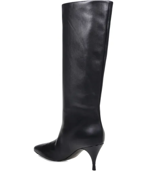 HERBERT LEVINE 80mm leather stiletto knee-high boots