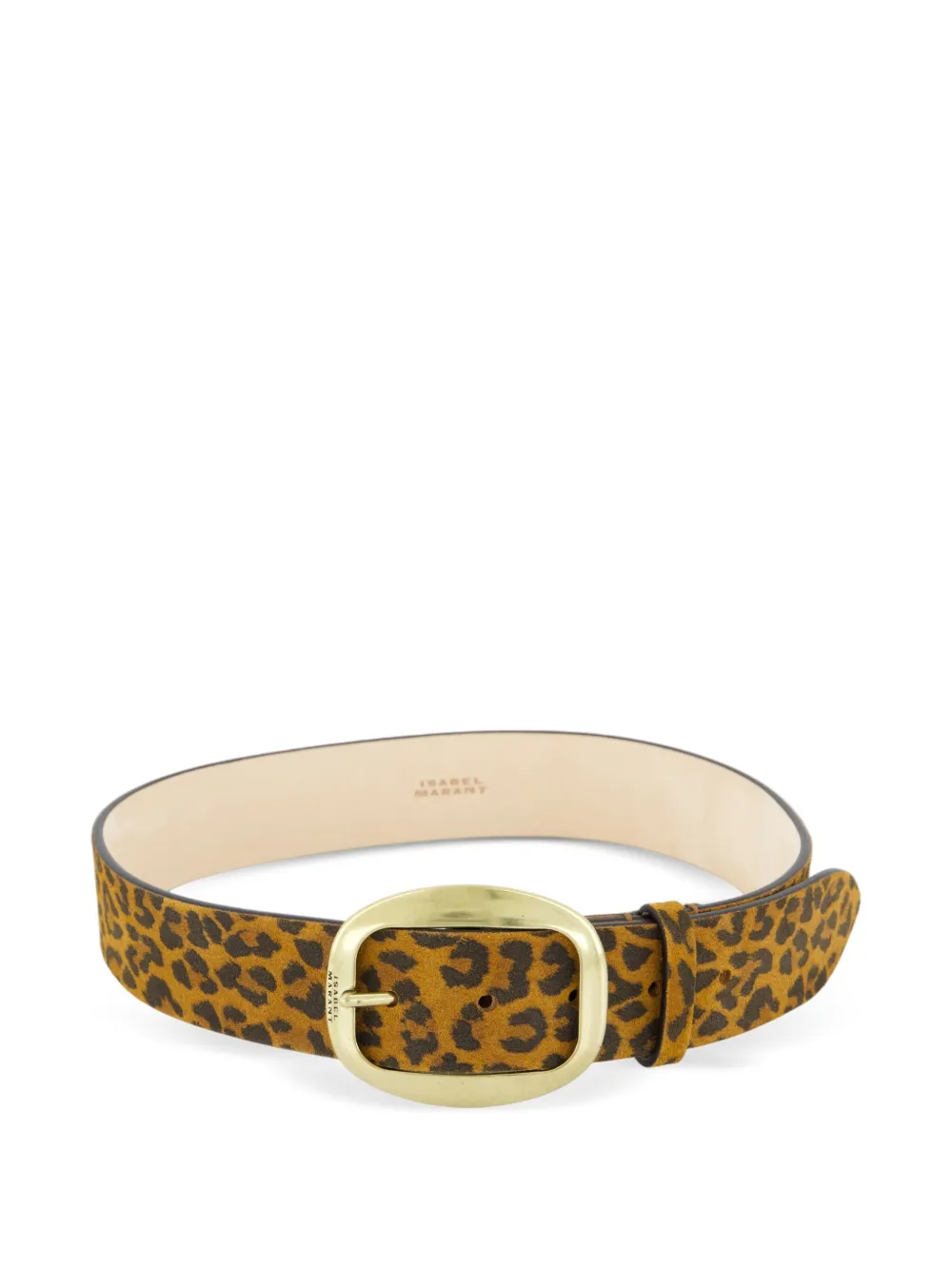 ISABEL MARANT leopard print calf leather belt - ブラウン ISABEL MARANT leopard print calf leather belt - ブラウン