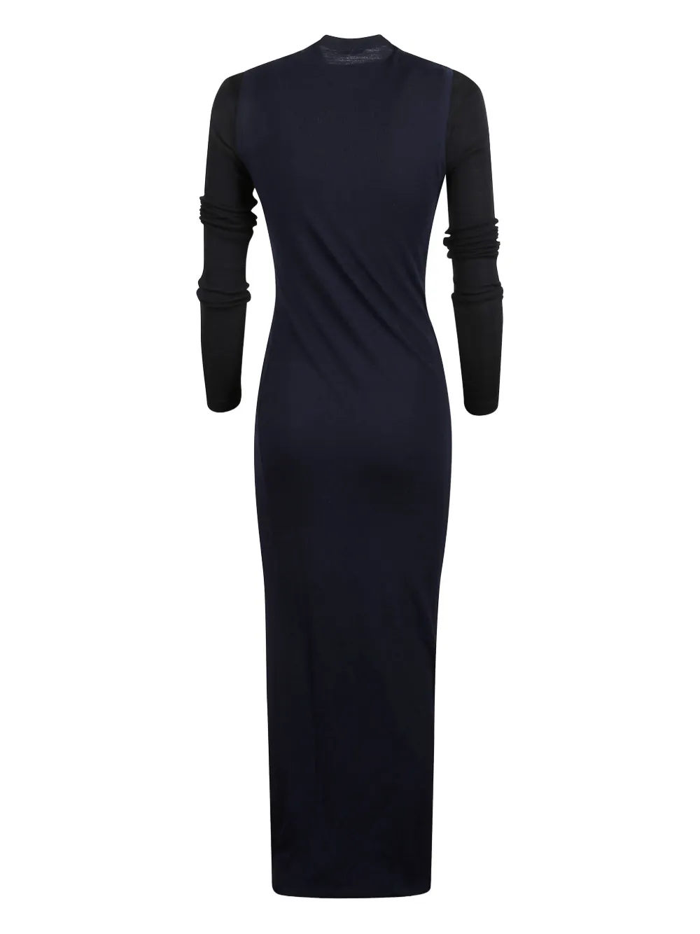 Jil Sander Long-sleeve Maxi Dress In Blue
