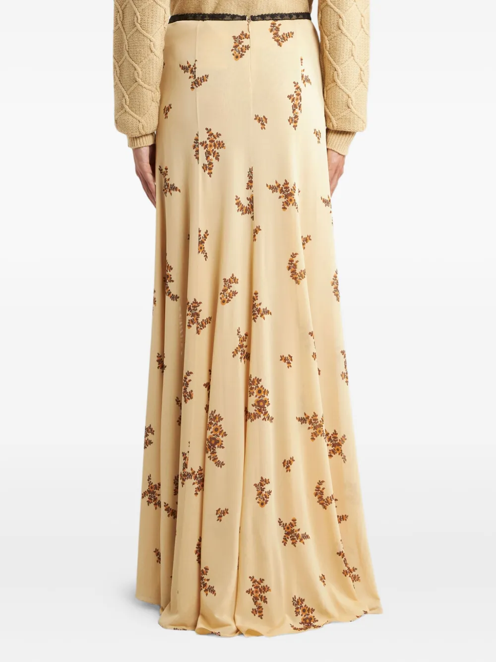 ETRO Maxi-rok met bloemenprint Beige