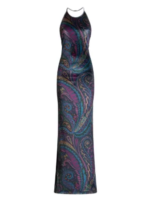 ETRO★ペイズリー マキシドレス ワンピース ETRO ペイズリーマキシドレス | ブラック | FARFETCH JP