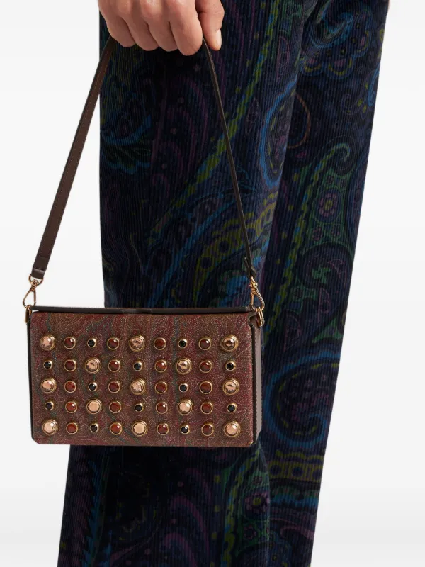 ETRO ペイズリーミニバッグ | ブラウン | FARFETCH JP