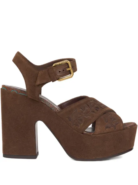 ETRO 115mm suede sandals