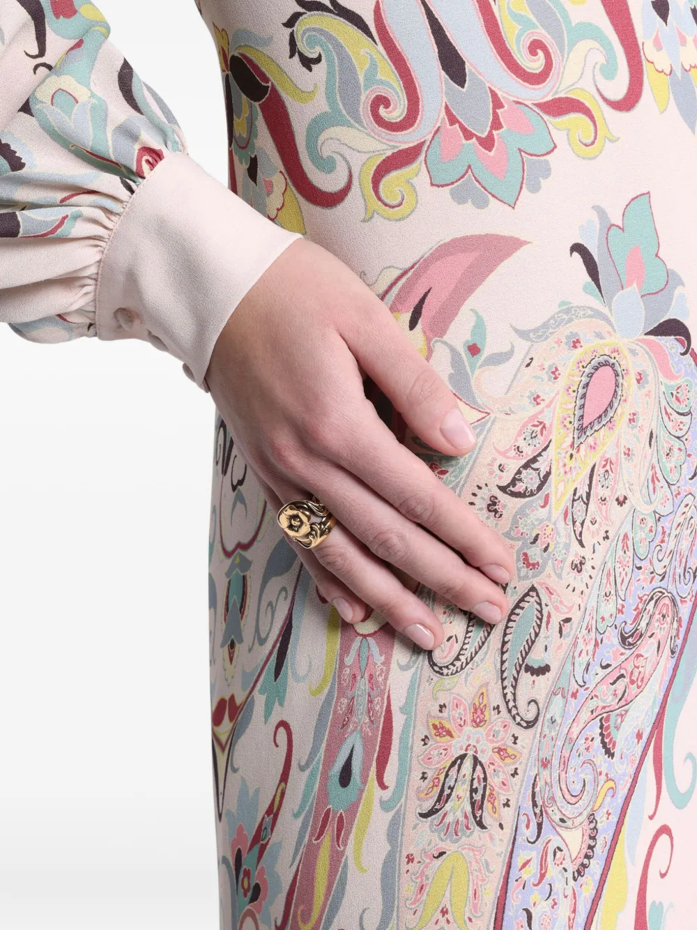 ETRO flower-shaped baroque ring | Gold | Image 1