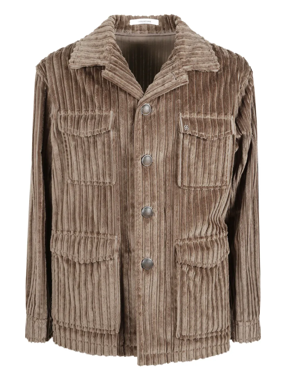Tagliatore corduroy pocket jacket - Marrone