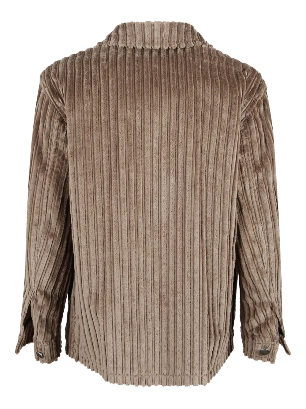 Tagliatore Ribfluwelen jack met zak Bruin