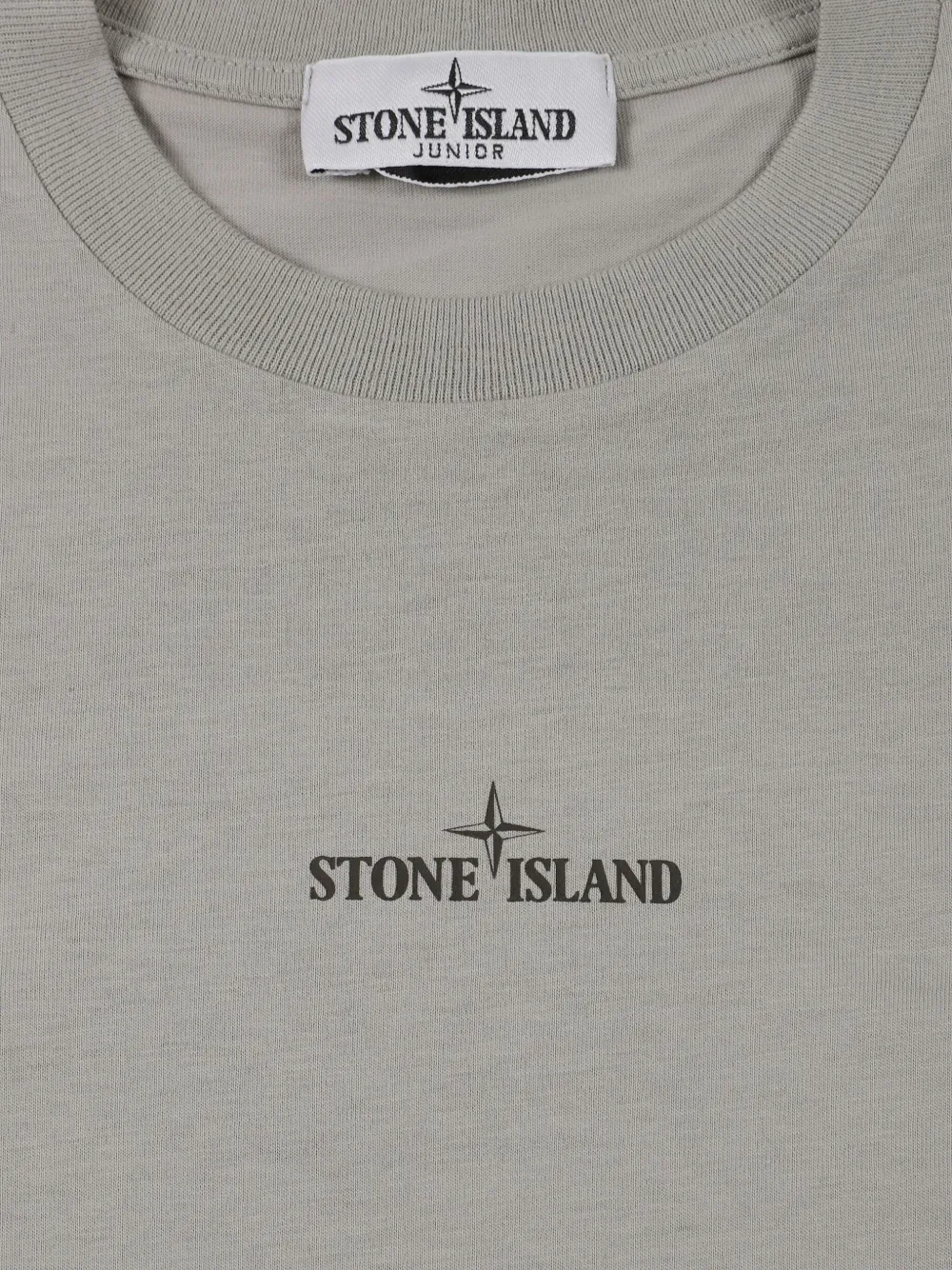 Stone Island Junior T-shirt met logoprint Grijs