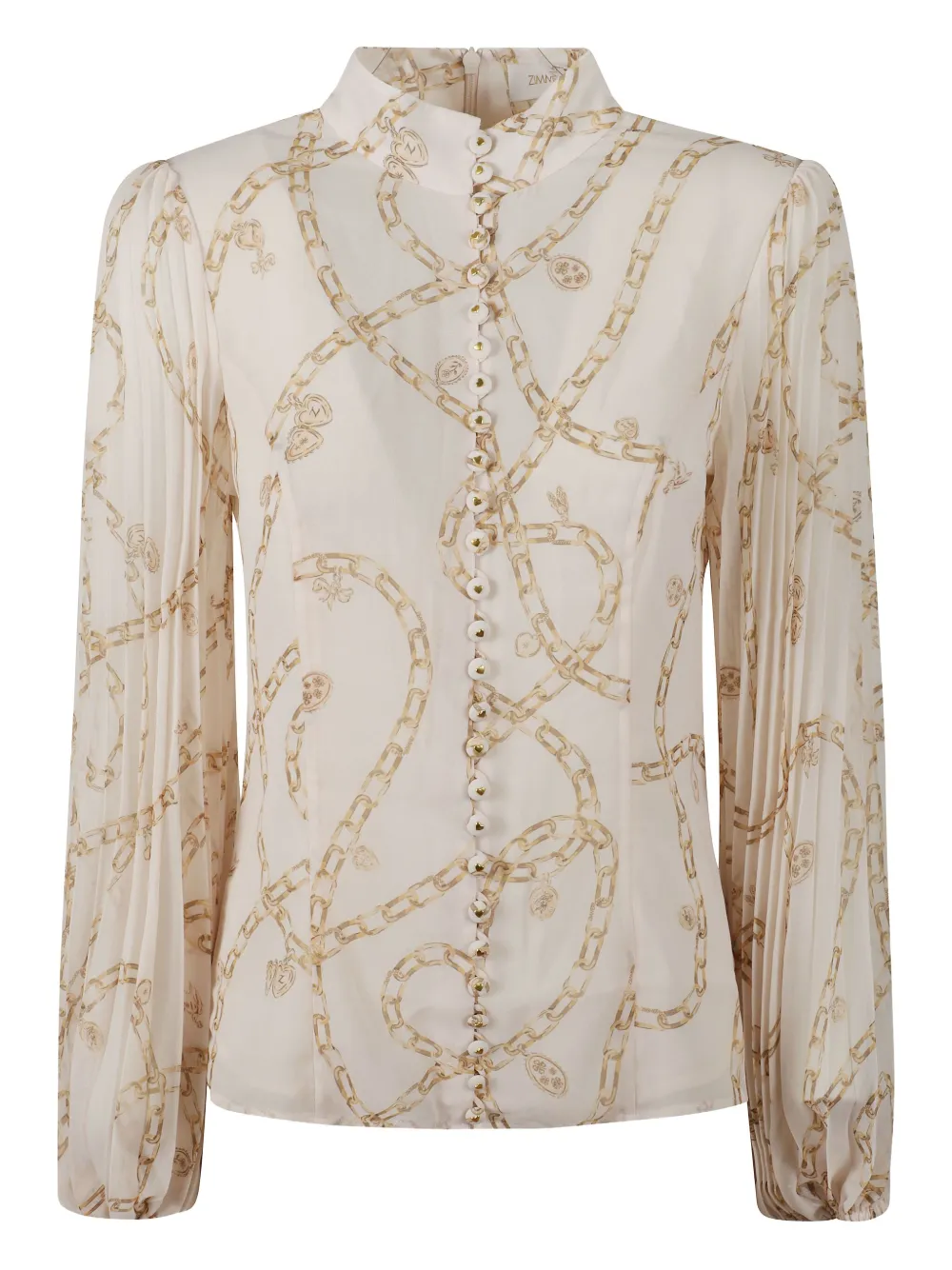 ZIMMERMANN Sunray pleated shirt - Toni neutri