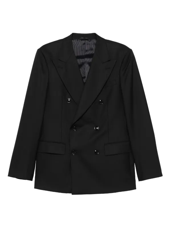 GIORGIO ARMANI ジョルジオアルマーニ / ダブルジャケット 黒 Giorgio Armani ダブルジャケット | ブラック | FARFETCH JP