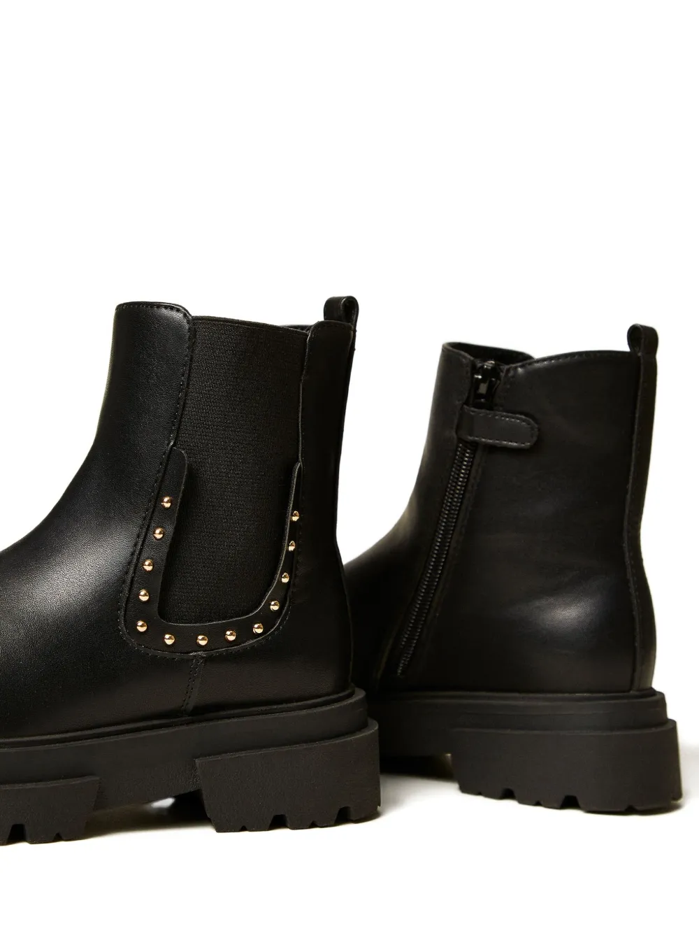 TWINSET Kids stud-embellished chelsea boots Black