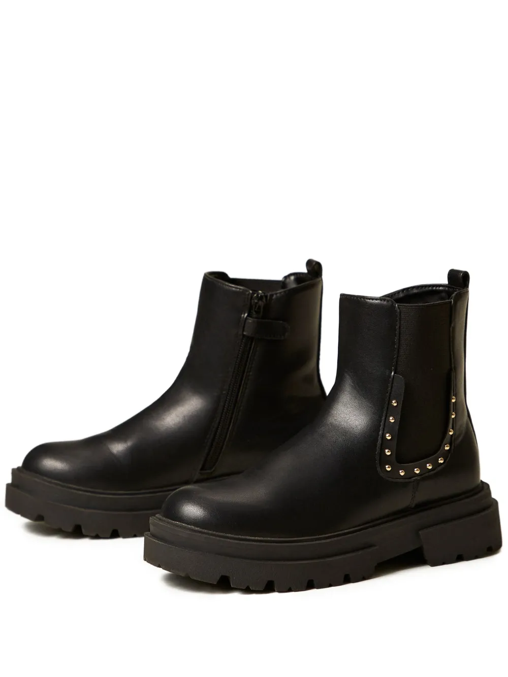 TWINSET Kids stud-embellished chelsea boots Black