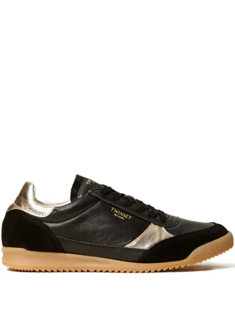 TWINSET laminated-details running sneakers