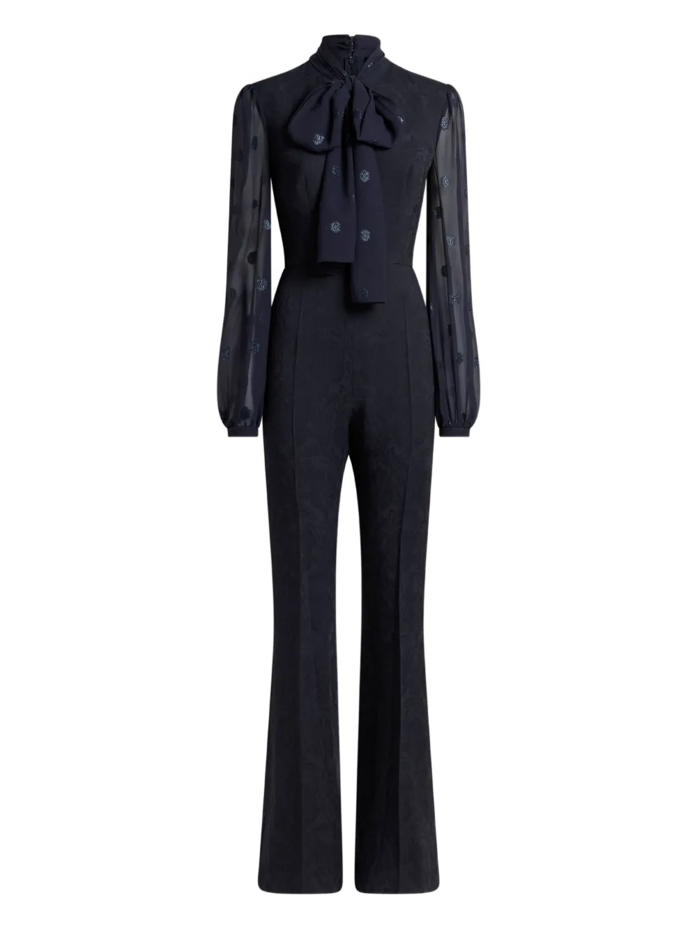 ETRO Jumpsuit met jacquard strik Blauw