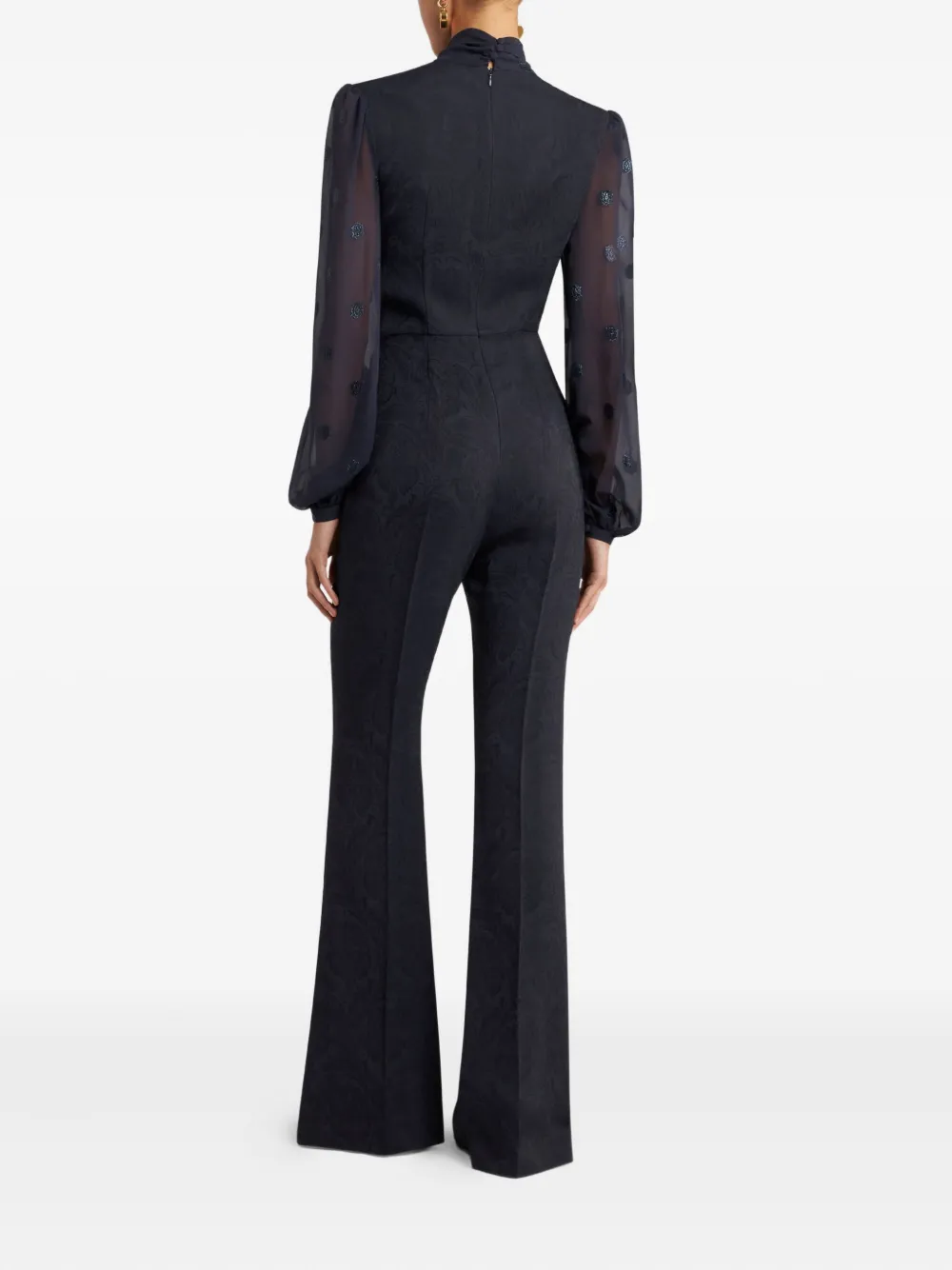 ETRO Jumpsuit met jacquard strik Blauw