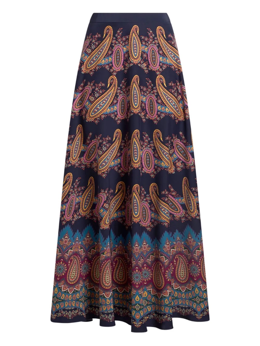 ETRO Maxi-rok met paisley-print Blauw