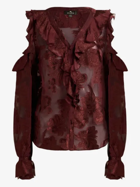 ETRO fil coupé chiffon shirt