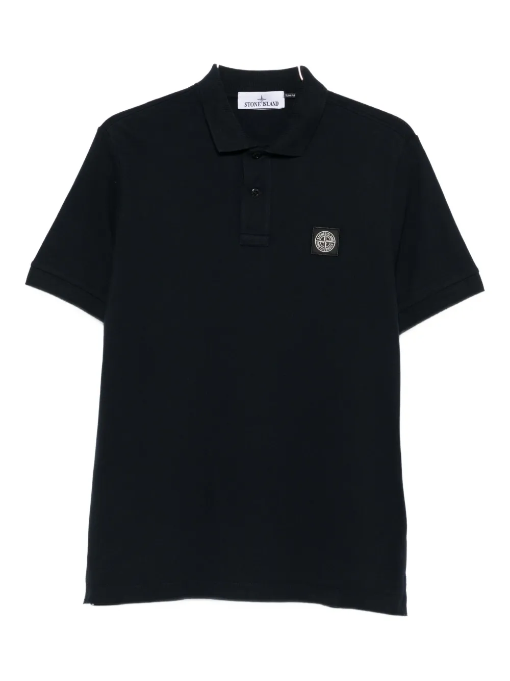 Stone Island logo polo shirt Blauw