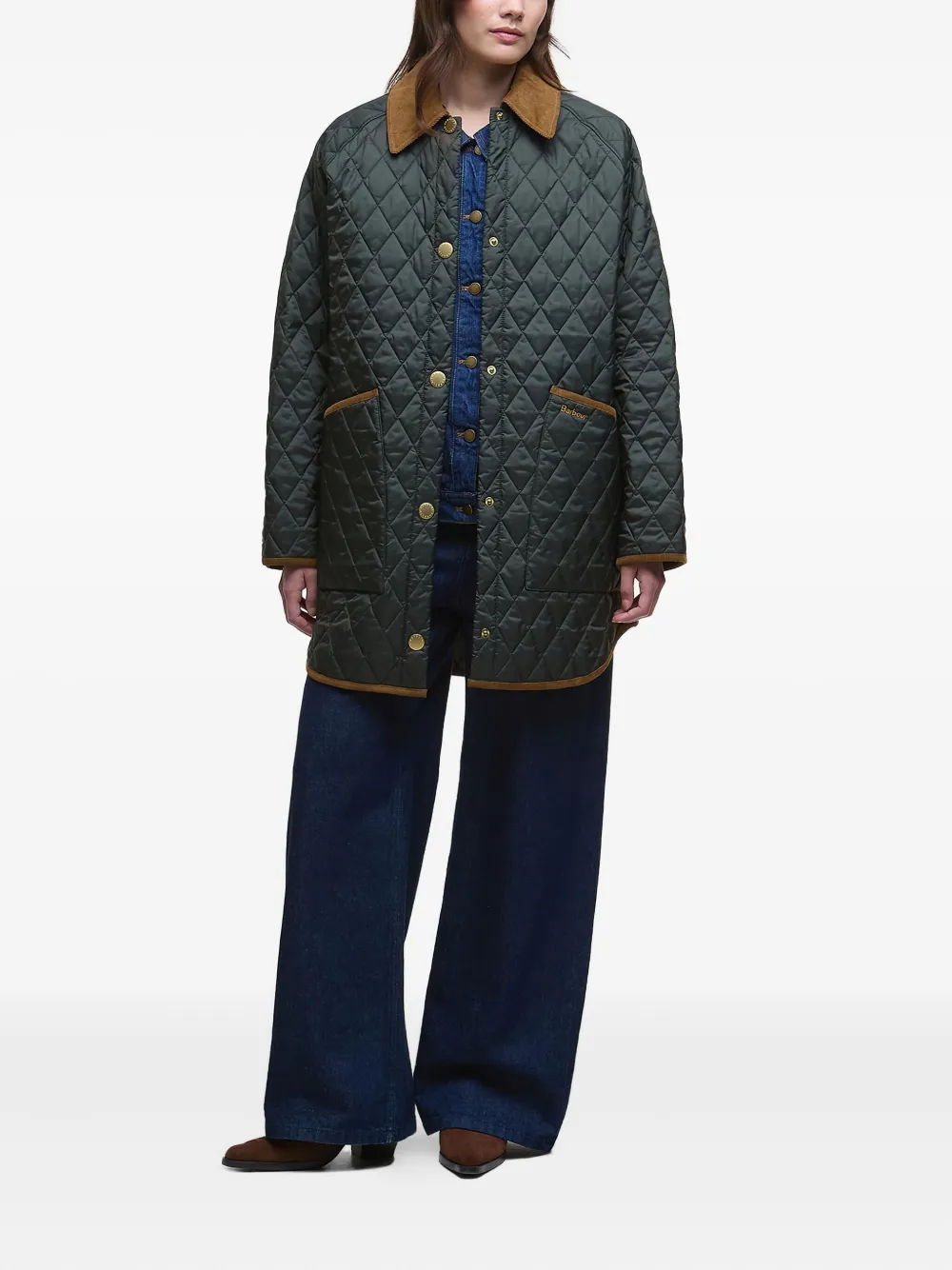 Barbour quilted corduroy-collar coat | Abrigos con botones | Image 2
