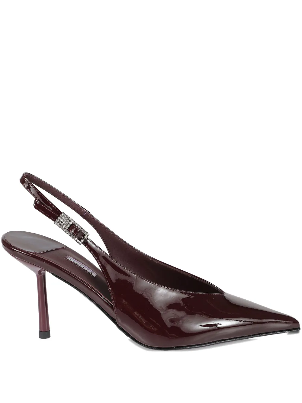 Le Silla 80mm Clivage Pointed Slingback Pumps In Red