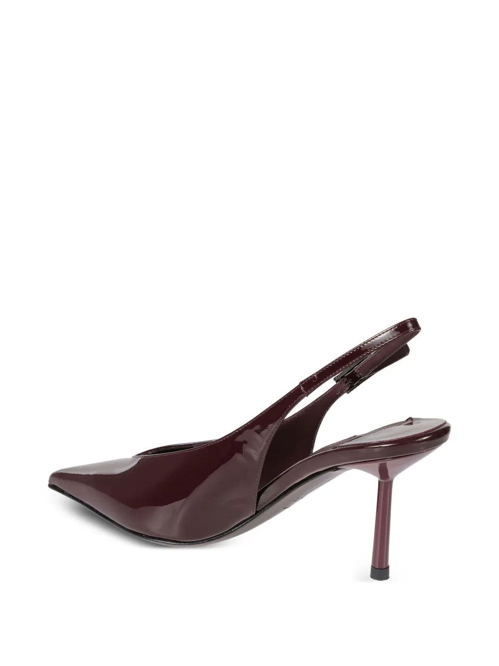 Le Silla 80 mm Clivage slingback pumps met puntige neus Rood
