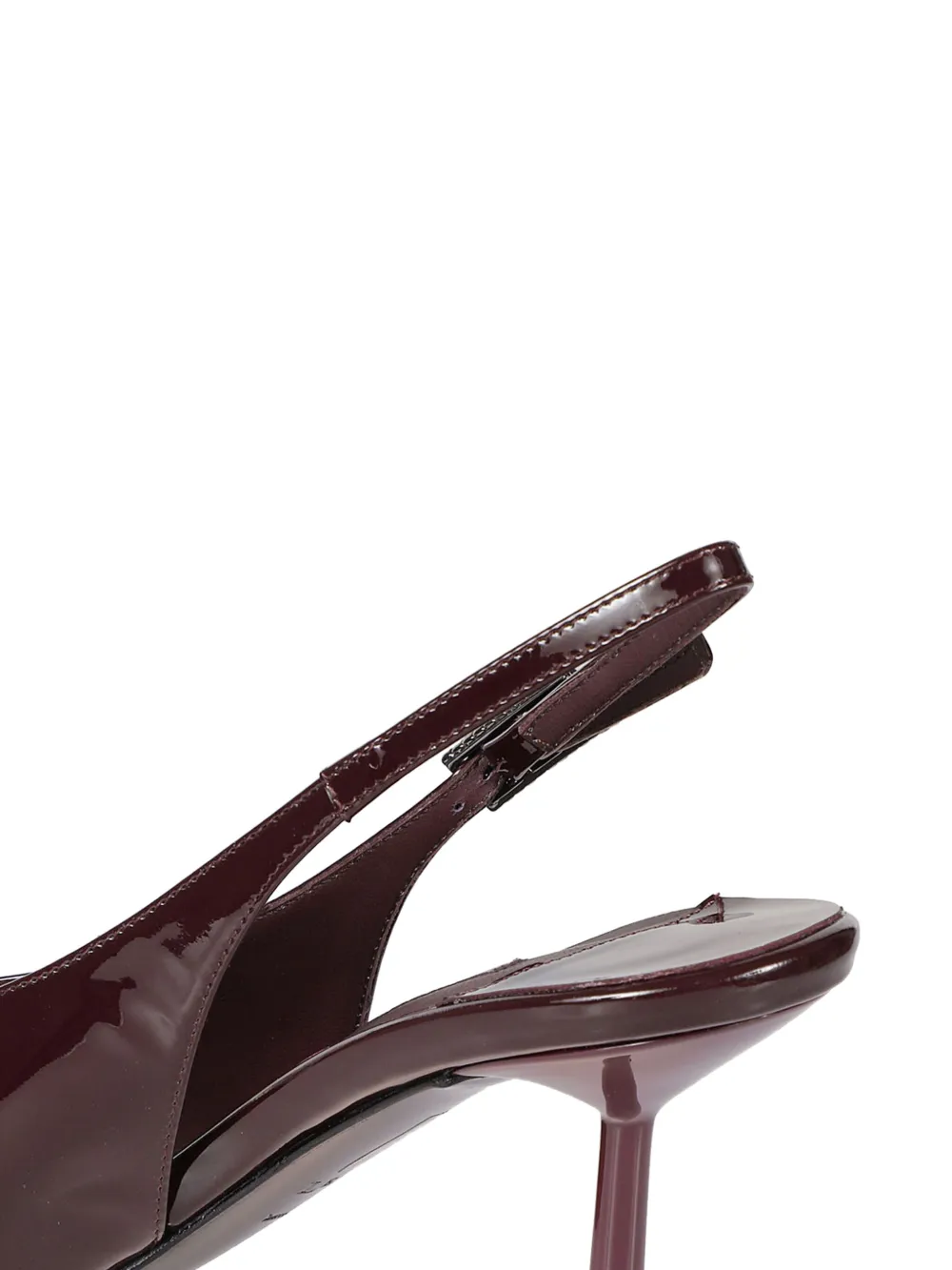 Le Silla 80 mm Clivage slingback pumps met puntige neus Rood