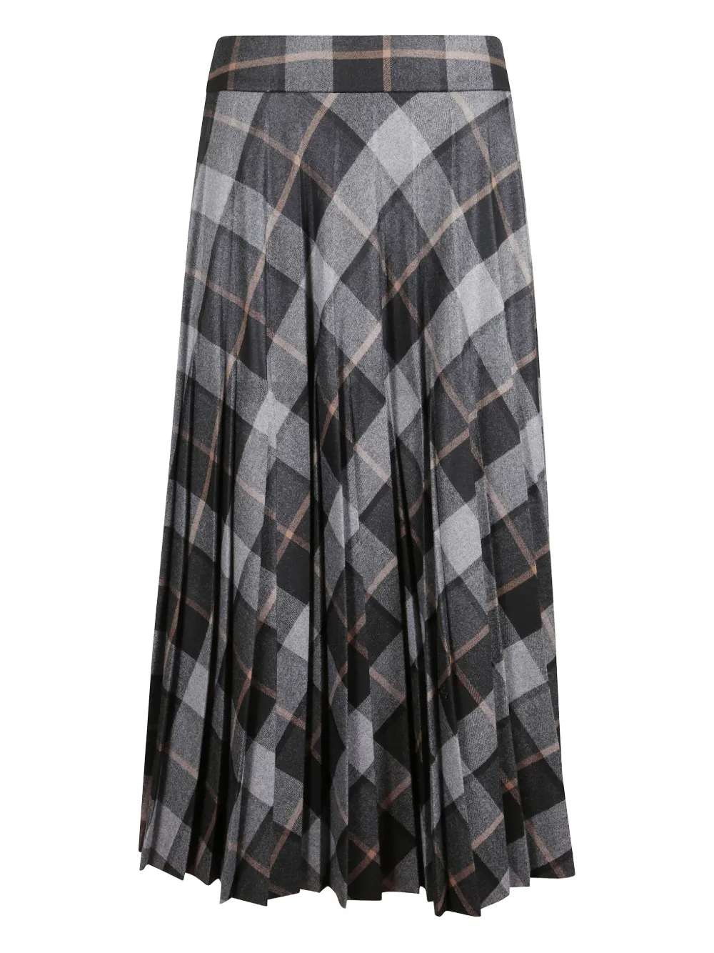Peserico falda midi con diseño plisado | gris | Image 1