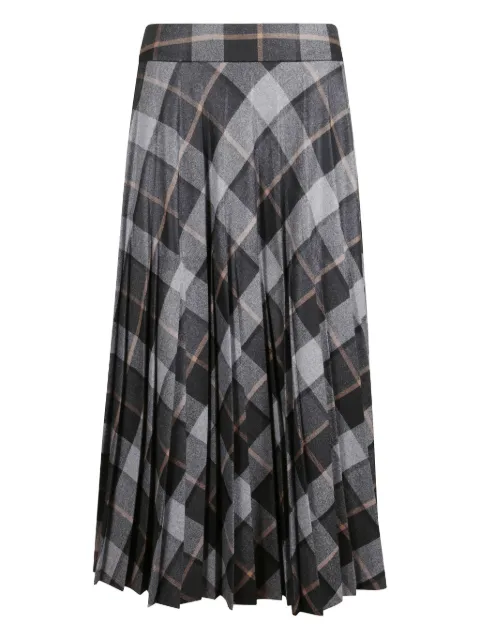 Peserico pleated midi skirt