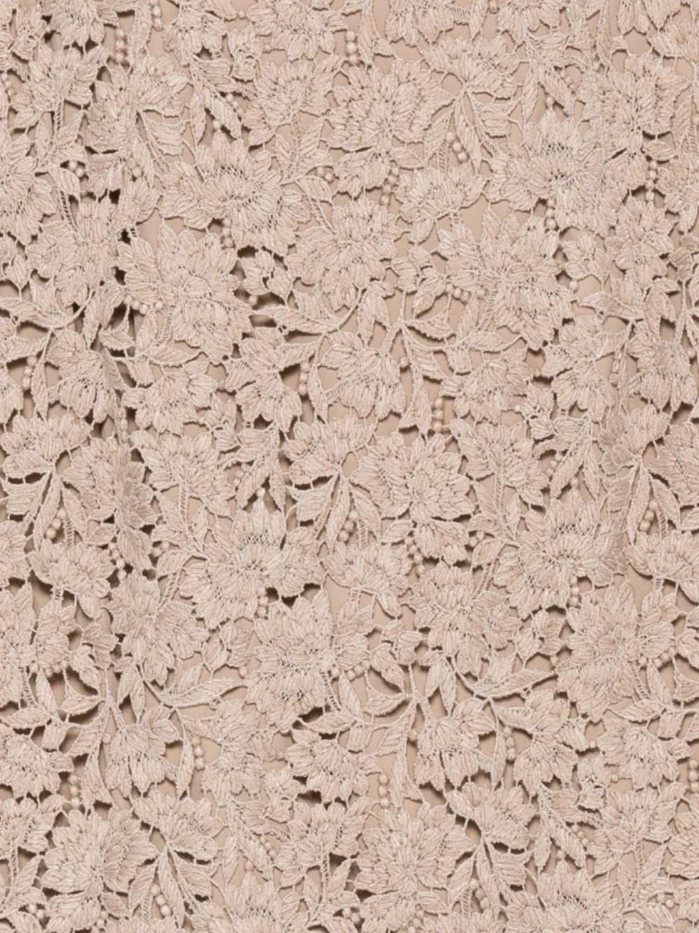 Ermanno Scervino floral-lace mini dress Beige