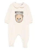 Moschino Kids teddy-print Peter-Pan-collar pajamas - Neutrals